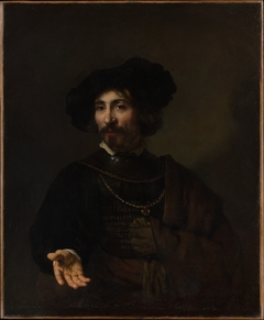 Man with a Steel Gorget by Style of Rembrandt