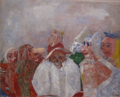 Masks Confronting Death by James Ensor