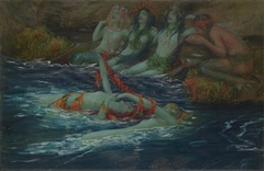 Mermaids dancing by Rupert Bunny