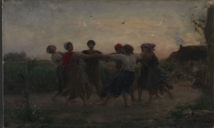 Midsummer Night Dance in Courrières by Jules Breton