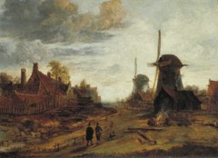 Mills by Evening by Aert van der Neer