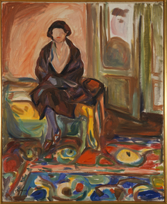 Model Seated on the Couch by Edvard Munch