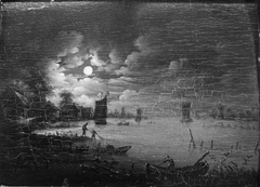 Moonlight by Aert van der Neer