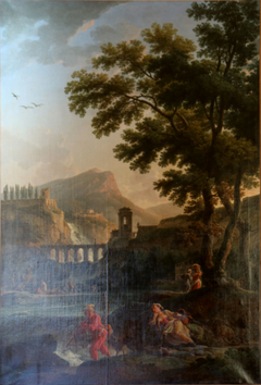 Morning on Land: River Fishing by Claude-Joseph Vernet