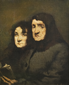 Mother and daughter by Augustin Théodule Ribot