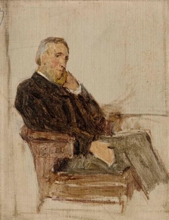 Mr Wenley (Seated) - Sir George Reid - ABDAG008225 by George Reid