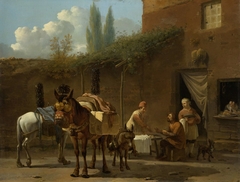 Muleteers at an Inn by Karel Dujardin