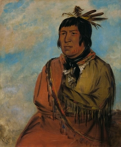 Na-pów-sa, Bear Traveling at Night, a Chief by George Catlin