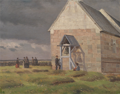 Nørre Vium Kirke. Optrækkende uvejr by Hans Smidth