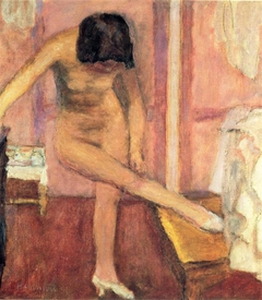 Nude Bending Down by Pierre Bonnard