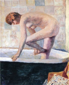 Nude Washing Feet in a Bathtub by Pierre Bonnard