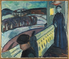 On the Veranda Stairs by Edvard Munch