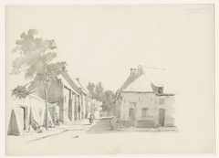 Oud klooster te Harderwijk by Cornelis Springer