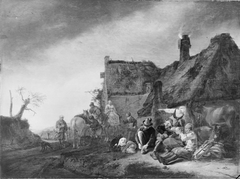 Outside an Inn by Philips Wouwerman