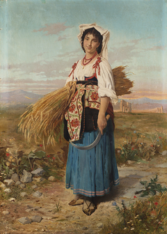 Peasant woman from Ciociaria by Carlo Randanini