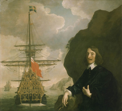 Peter Pett and the Sovereign of the Seas by Peter Lely