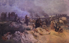 Petr Chelčický at Vodňany by Alphonse Maria Mucha