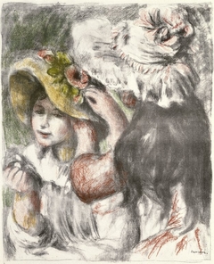 Pinning the Hat (Le Chapeau épinglé) by Auguste Renoir