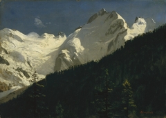 Piz Bernina, Switzerland by Albert Bierstadt