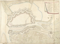 Plattegrond van Sluis, ca. 1701-1715 by Samuel Du Ry de Champdoré