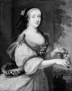 Portrait of a Lady Dressed as Flora by Anonymous