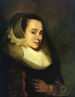 Portrait of a lady facing right by Pieter Soutman