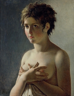 Portrait of a young girl by Pierre-Narcisse Guérin