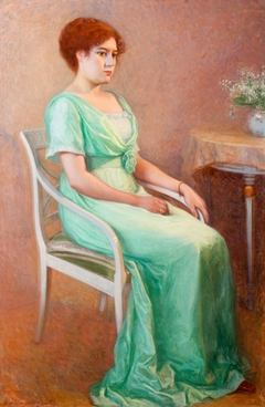 Portrait of a young woman by Elin Danielson-Gambogi