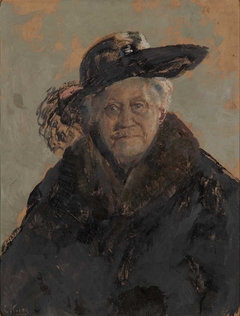 Portrait of Barbra Sommerfelt by Christian Krohg