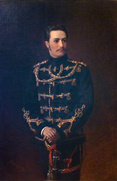 "Portrait of Count Vladimir Bobrinsky, Lieutenant of the Life-Guards Hussar Regiment" by Konstantin Makovsky