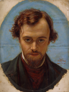 Portrait of Dante Gabriel Rossetti at 22 years of Age by William Holman Hunt