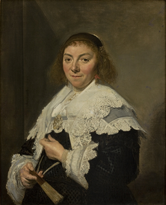 Portrait of Maria Pietersdr Olycan by Frans Hals