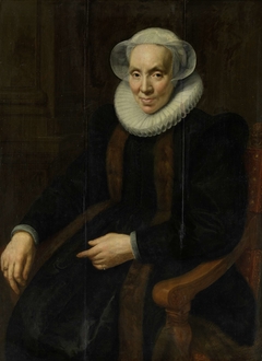 Portrait of Maria van Utrecht (c. 1552/53-1629) by Paulus Moreelse