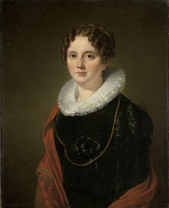 Portrait of Marie Allebé-Herckenrath, Grandmother of the Painter August Allebé by Cornelis Kruseman