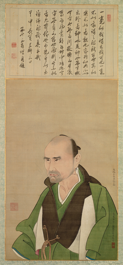 Portrait of Sato Issai (age 50) by Watanabe Kazan