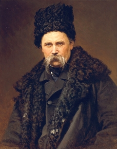 Portrait of Taras Shevchenko by Ivan Kramskoi