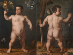 Portrait of the Dwarf Nano Morgante by Agnolo Bronzino