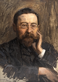 Portraitstudie Adolf Erman, Ägyptologe, Direktor des Ägyptischen Museums. Studie zu dem verschollenen Gemälde "Letzte Sitzung der Preußischen Akademie der Wissenschaften im alten Haus" by William Pape