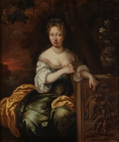 Portret van een onbekende vrouw by Philippus Vilaen