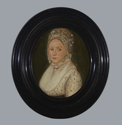 Portret van vrouw met kornetmuts, vermoedelijk 1800–1850 by anonymous painter