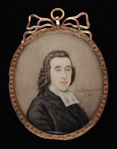 Portretminiatuur van dominee Daniël van Diepen by Daniël Bruyninx