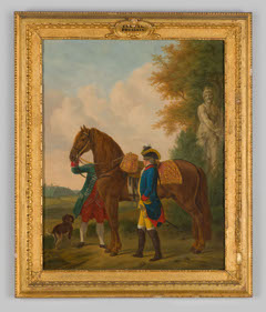 Pruissisch paard by Tethart Philipp Christian Haag