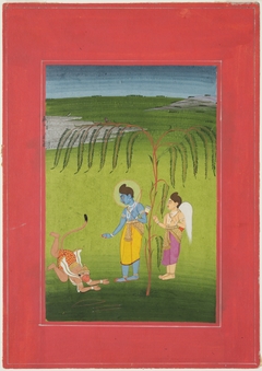 Rama Receiving Obeisance from Hanuman by Anonymous