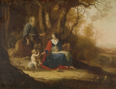 Rest on the Flight into Egypt by Paulus van Vianen II