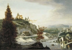 River in Mountainous Landscape by Matthias Withoos