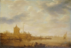 River View with Sentry by Jan van Goyen