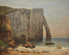 Rocks of Étretat by Gustave Courbet