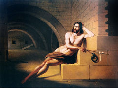 Saint John the Baptist in prison by Victor Meirelles