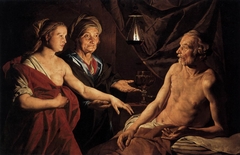 Sarah Leading Hagar to Abraham by Matthias Stom