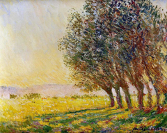 Saules au soleil couchant by Claude Monet